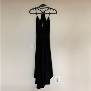 Charlotte Russe, High low knee length black dress.